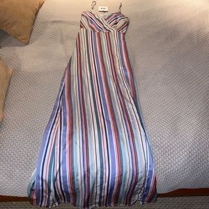 Striped Silky maxi dress Jack by BB Dakota NWT
